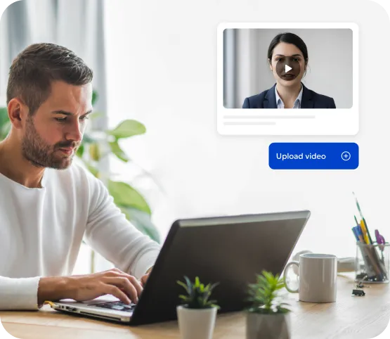 A master video template is recorded.